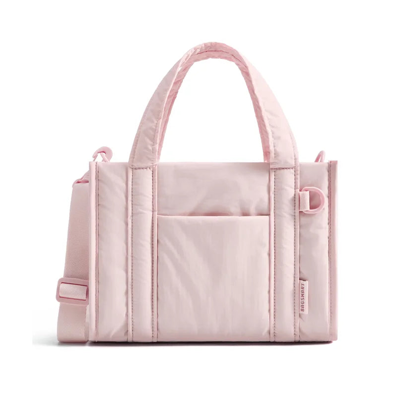 BAGSMART Women Tote Bag for Travel Work College Large Capacity Casual Commuting Crossbody Bag Lightweight Handbag with Zipper