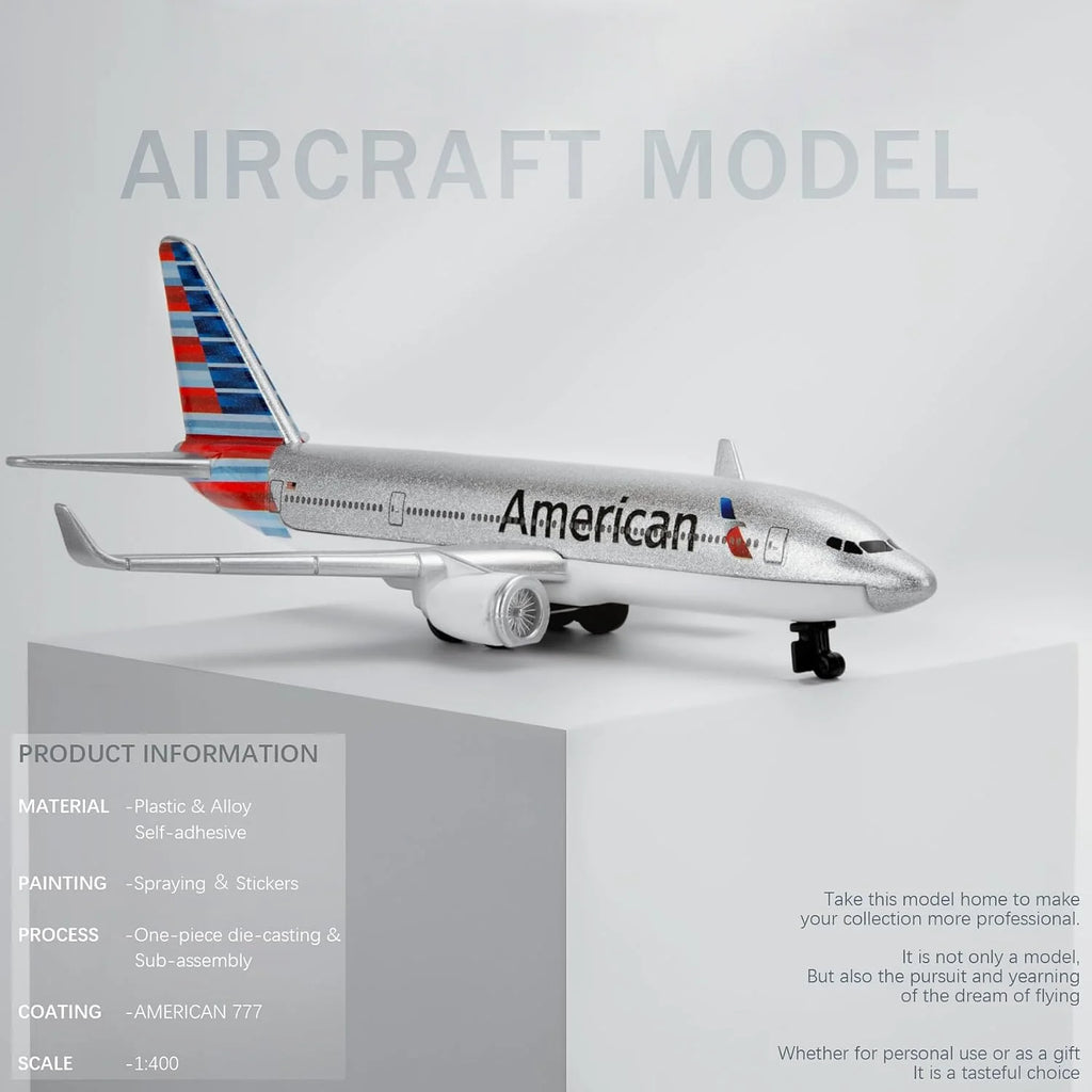 Airplane Toy Replica 16CM Scale 1:400 Metal B777 American Airlines Alloy Airplane Model Machine Diecast Aircraft Aviation