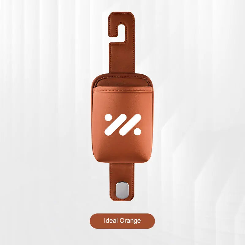 Leather Car Water Cup Holder For IM Motors MG IM6 IM5 LS7 L7 LS6 L6 Backrest Storage Bag ,Trash Can with Hook Bags Umbrella Clip