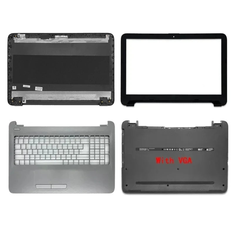 For Pavilion 15-AY BA 15-AC AF TPN-C125 250 G4 G5 LCD Back Cover/Front Bezel/Hinges/Palmrest/Bottom Case 900263-001 Black