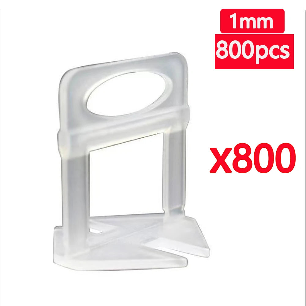 25-1200PCS Floor Tile Leveling System Clips Spacers Straps Tile Piler Wadge for Ceramic Tile Laying Leveling Construction Tools