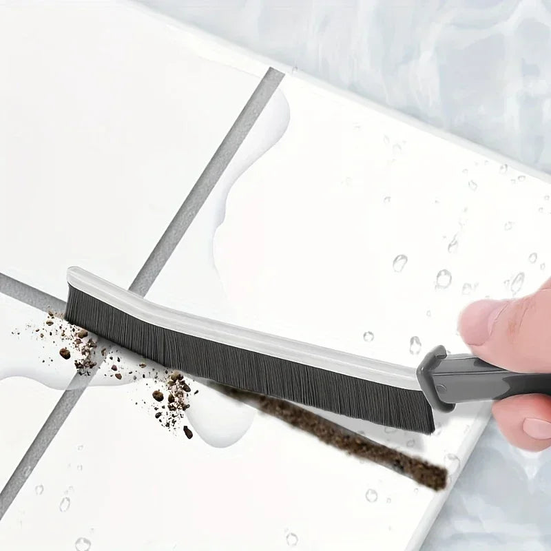 Grout Gap Cleaning Brush Kitchen Toilet Tile Joints Dead Angle Hard Bristle Brushes Long Handle Narrow Gap Cleaner 5-1pcs