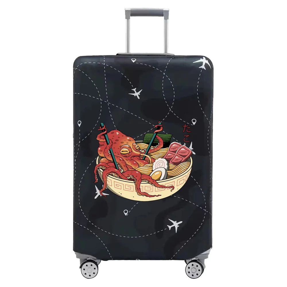 Baggage Covers Travel Luggage Protective Cover Stretch Dust Suitcase Covers Cartoon Print Series for18-32inch Travel Accessories