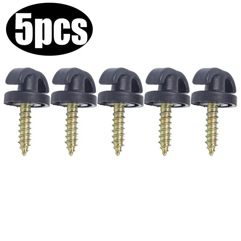 Car Mesh Pocket Hooks Seat Mesh Buckle Hanger Car Interior Trunk Screw Fixing Hook Ring Storage Mesh Pocket Mount Clip Universal