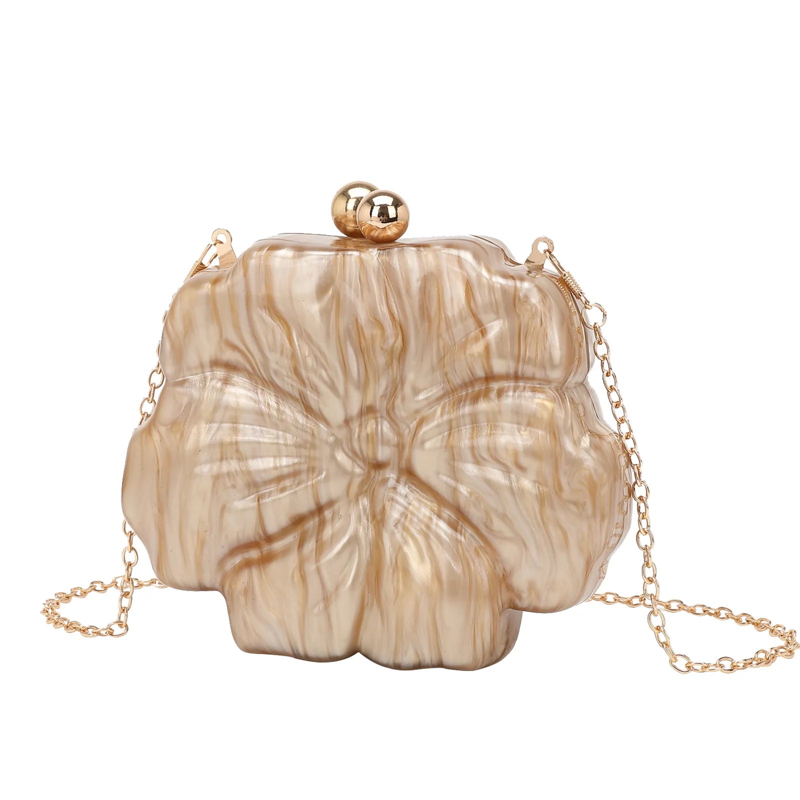 Fashion Pink Acrylic Clutch Bag for Women Designer Flower Box Shoulder Crossbody Bags Luxury Evening Party Purses Valentine Day