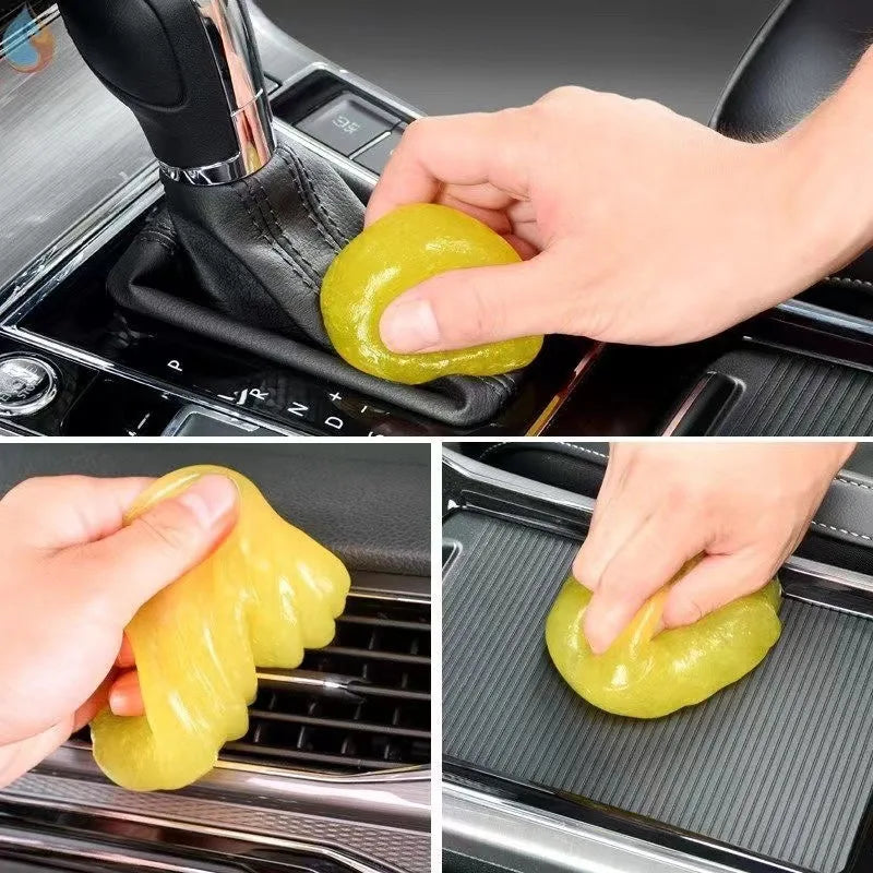 New Car Cleaning Pad Glue Auto Powder Cleaner Air Vent Magic Dust Remover Gel Home Computer Keyboard Clean Tool Car Cleaning
