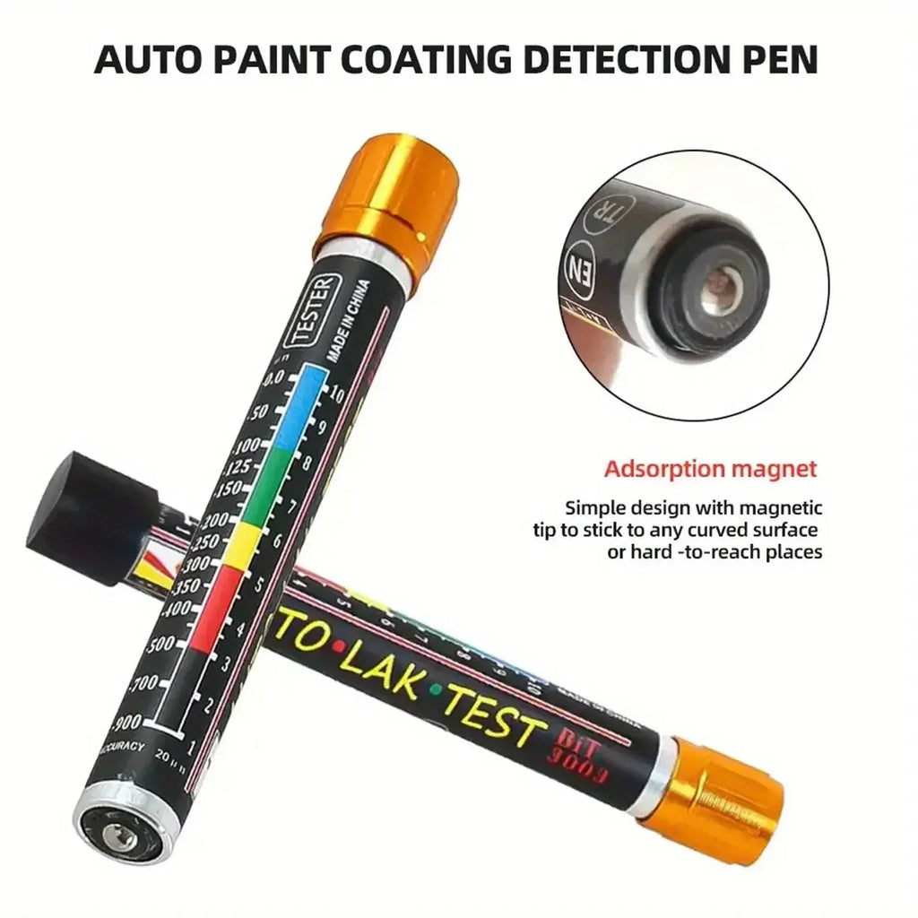 Neues Upgrade Car Paint Test Thickness Tester Meter Gauge Auto Paint Crash Check Test Paint Tester with Magnetic Tip Scale