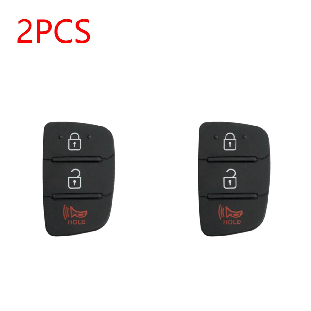 1-5Pcs Replacement Rubber Car 4Button Silicone Pad For Hyundai Tucson Santa fe / ix45 Sonata i40 Remote Car Repair Key Fob Shell