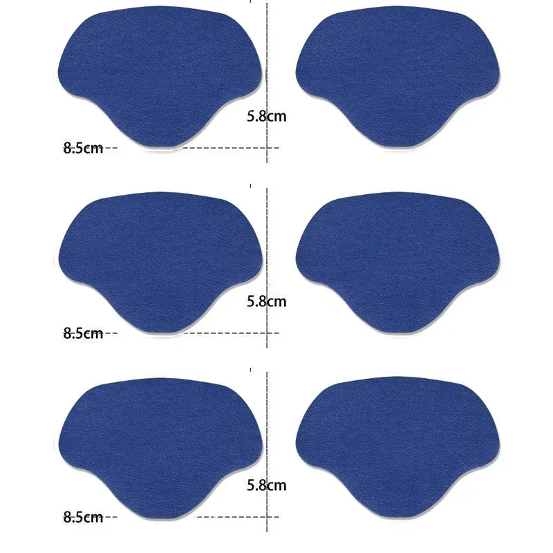 6pcs Shoe Repair Stickers Fabric Heel Protector Anti-Wear Repair Holes Self-adhesive Patches Insoles Pad Foot Care Insert