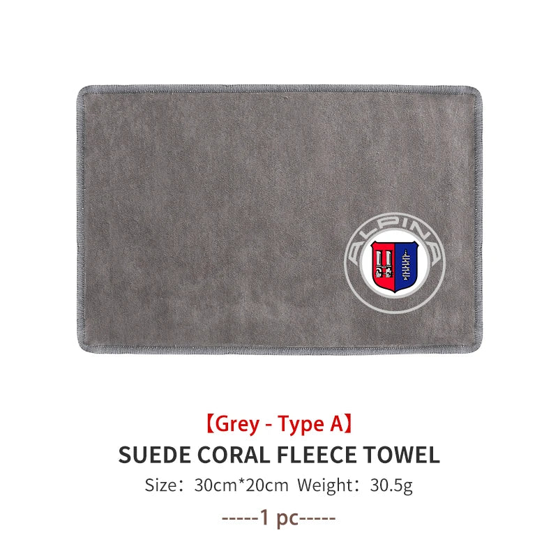 Car Wash Towel Microfiber Cleaning Absorbent Drying Cloth For Alpina D3 D4 D5 B7 B8 B3 B4 B5 XD3 XD4 XB7 B12 BMW F16 E30 E34 E36