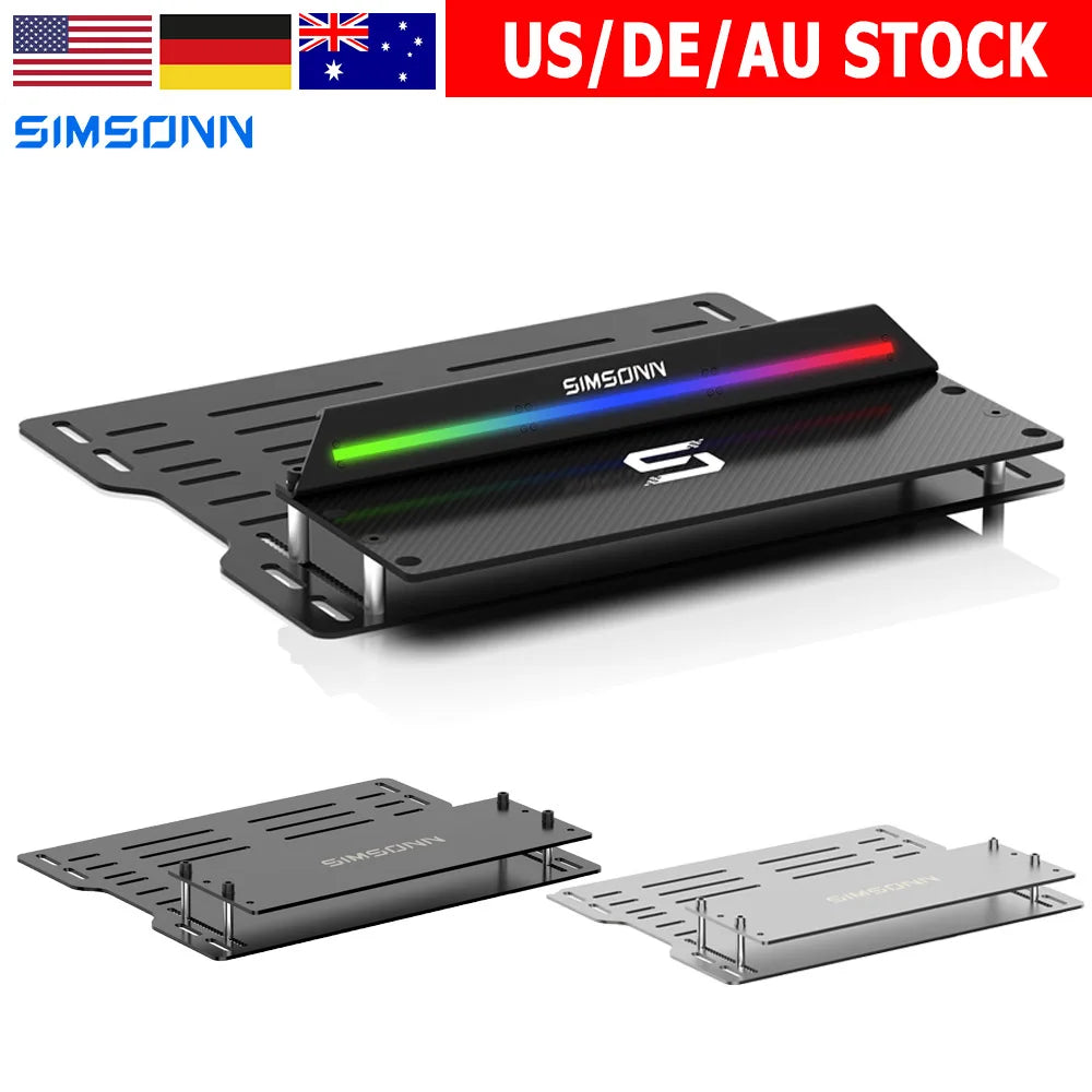 SIMSONN Simracing Pedals Mounting Base Plate for Plus X / PRO X Ultra Sim Racing Simulator Pedal Driving Game Accessories