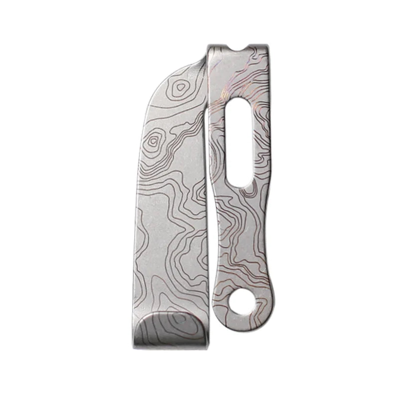 EDC Titanium Alloy Knife Back Clip Pocket Clip Survival Tactical Outdoor Supplies Multifunction Pocket Tools Clip EDC