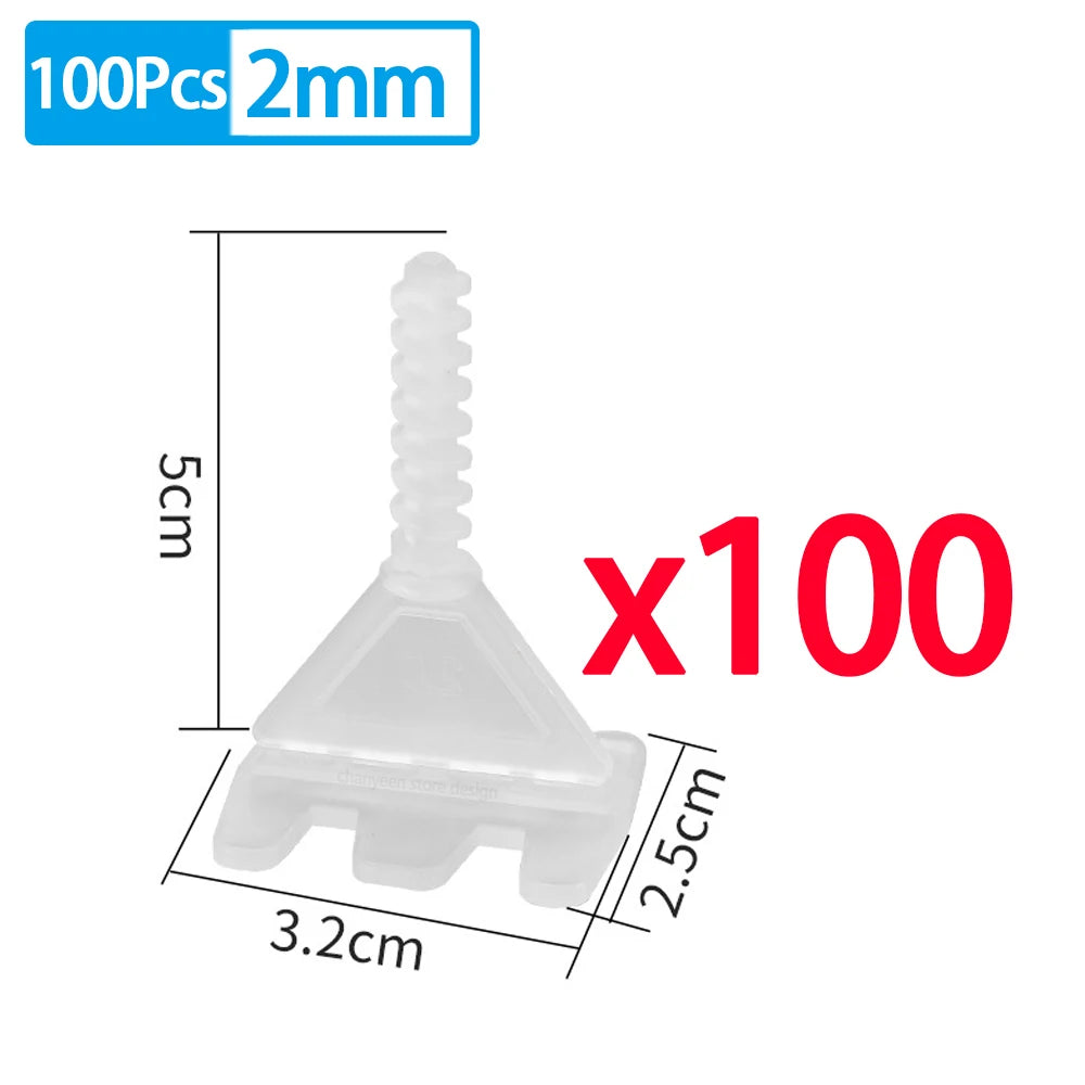 Professional Ceramic Tile Leveling System Clips Spacers Straps Spiral Wadge for Tile Laying Wall Floor Fixing Construction Tools