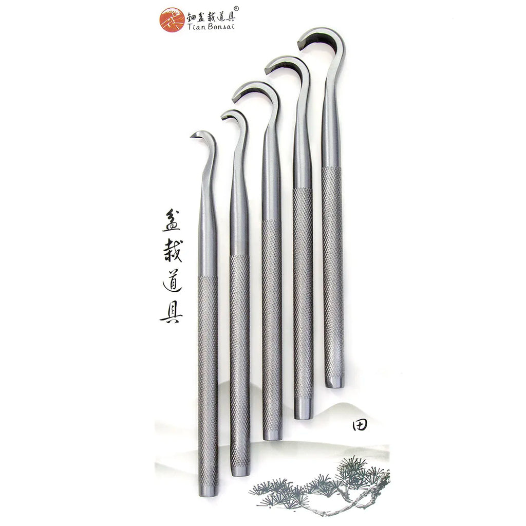 Bonsai Carving Tool Set  CT-A Forging By 5Cr15MoV Alloy Steel Bonsai Tools from TianBonsai