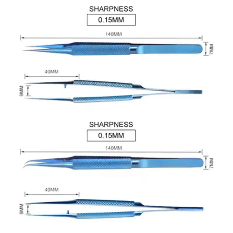 Titanium Alloy Anti-Magnetic Tweezers for Electronics Repair, Professional ESD Forceps for Motherboard, PCB, SMD & Jewelry