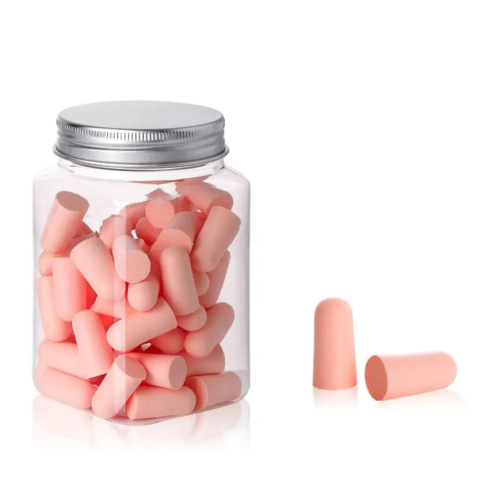 10/24/60/120PCS Multicolor Anti-noise Ear Plugs Slow Rebound Soft Hearing Protector Study Travel Noise Reduction Earplugs