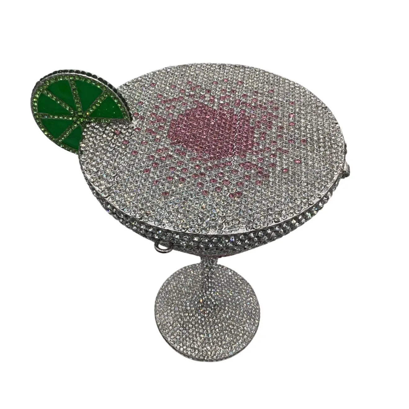 High Quality Goblet Shape Luxury Martini Cocktail Crystal Studded Dinner Bag Diamond Clutch Rhinestone Women Evening Bag