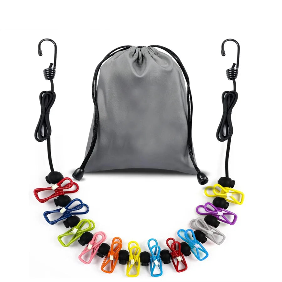 Thiened Outdoor Travel Clothes Drng Rope Dormi Indoor And Outdoor No Punching Windproof Non-slip Quilt Drng Rope
