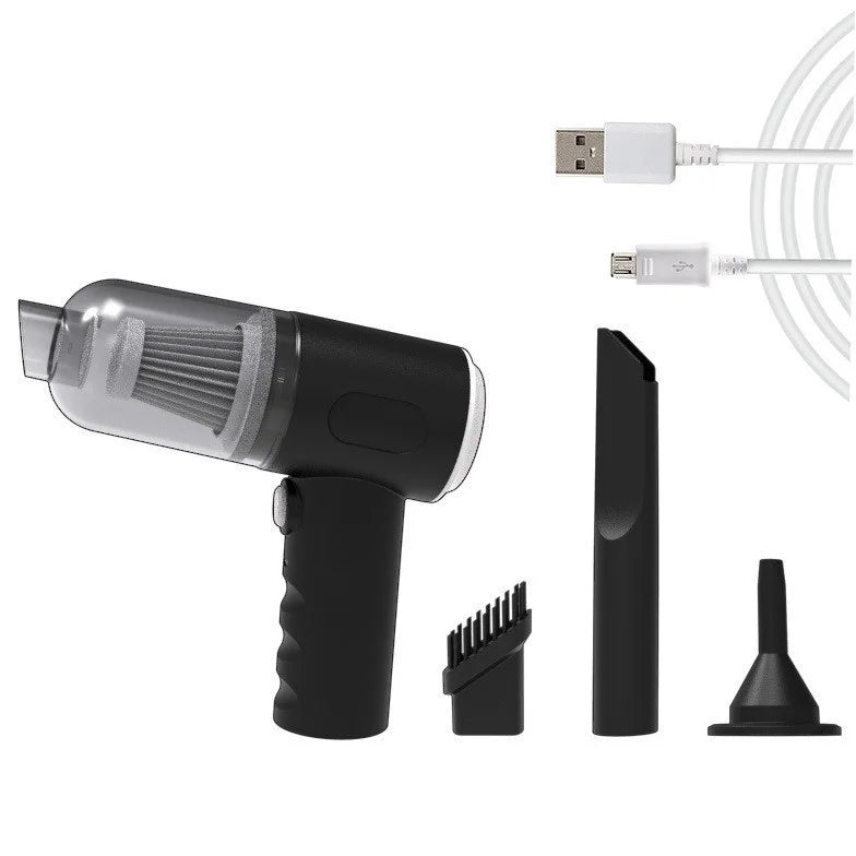 1PC Wireless Vacuum Cleaner 120W High Power Black Dual Use for Home And Car Powerful Portable Handheld Vacuum