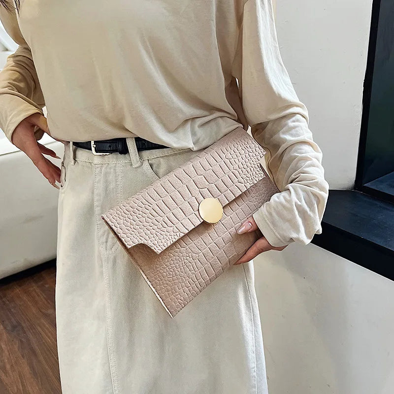 Women Felt Wallet for Women Coin Purse  Large Capacity Fashion Small Coin Envelope Bag Wallet Closure Solid candy colors Handbag