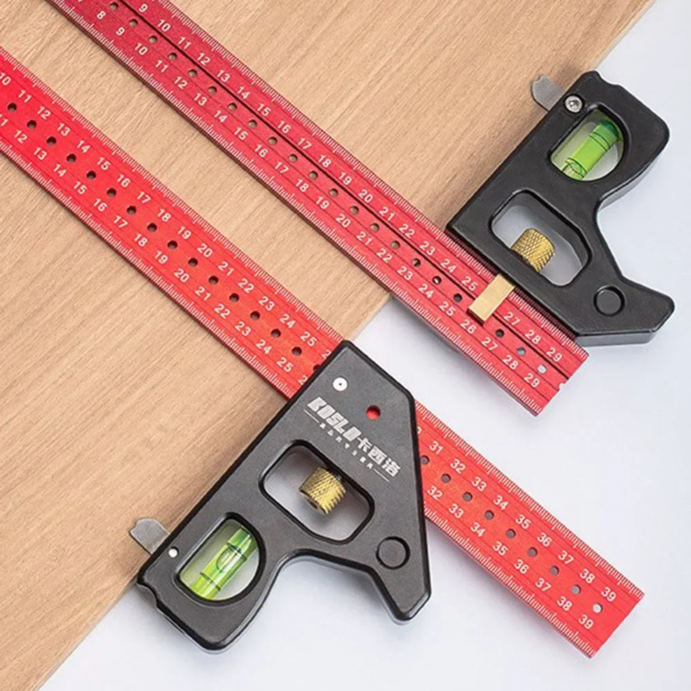 Gauges Heavy Duty High-precision Woodworking  aluminum alloy Multifunction Combined Angle Ruler 30/40cm Movable Angle Ruler