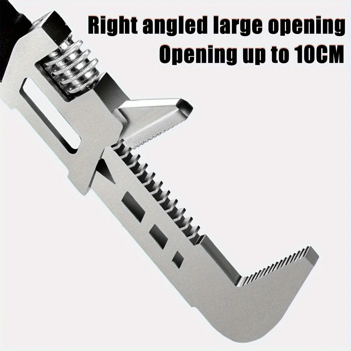 1pc F-type Wrench Right Angle Wrench Adjustable Spanner Pipe Wrenches Wide Jaw Opening Wrench F Spanner F Type Wrench Movable
