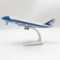 Alloy Aircraft United States Air Force One B747 Airlines Plane Models With Landing Gear Kids Gifts Collection Aircraft Toy