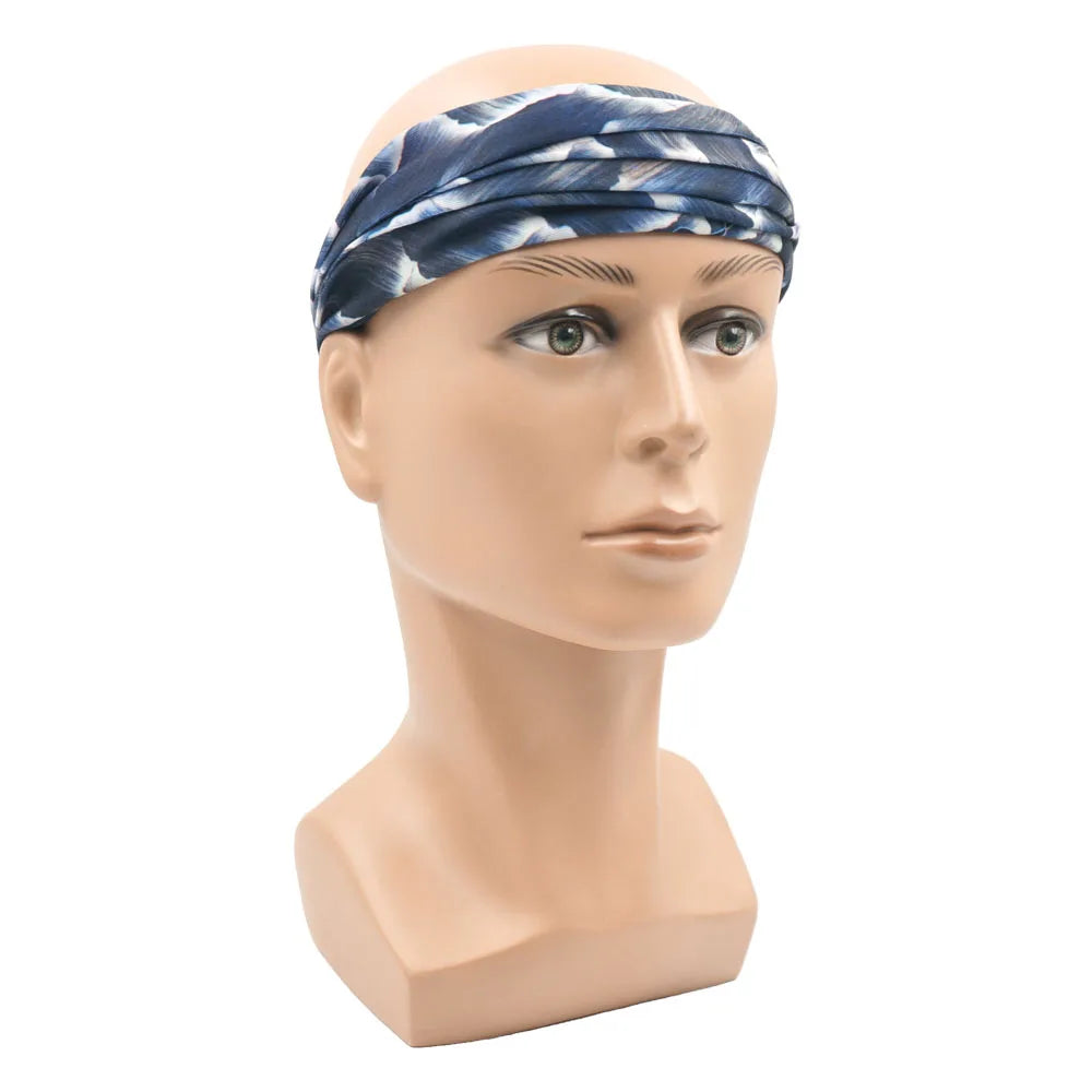Seamless Geometric Tartan Bandana Hiking Headband for Women Men Striped Cycling Biking Tube Neck Gaiter Running Face Cover Snood