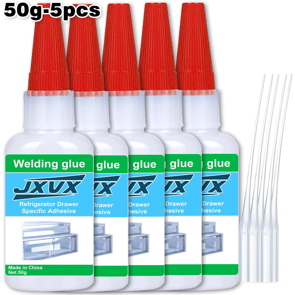 50g Oily Glue Original Welding Super Strong Refrigerator Adhesive Quick-drying Liquid Sealer Universal Strong Waterproof Welding Sealant With precision dispenser 1-5pcs.