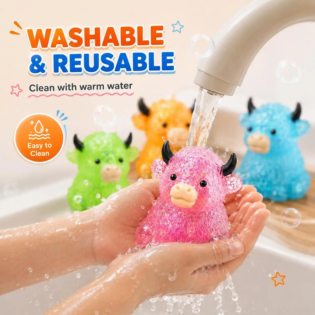Cute Cow Squishy Fidget Toy Soft Cow Toy Small Cute Animal Anti Stress Decompressions Vent Squeeze Toy
