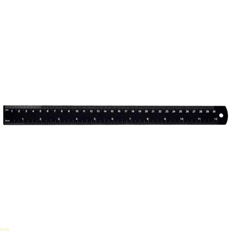 U13A Aluminum Ruler Precisions Measurement Tool Clear Scale for Everyday Measuring