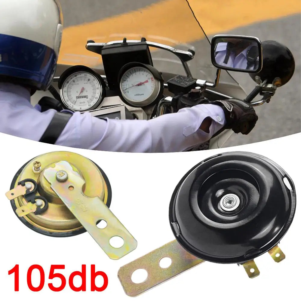 12V Super Loud Waterproof Motorcycle Horn Kit - Electric Speaker for Scooter Motorbikes E-Bikes Mopeds - Horn Accessories