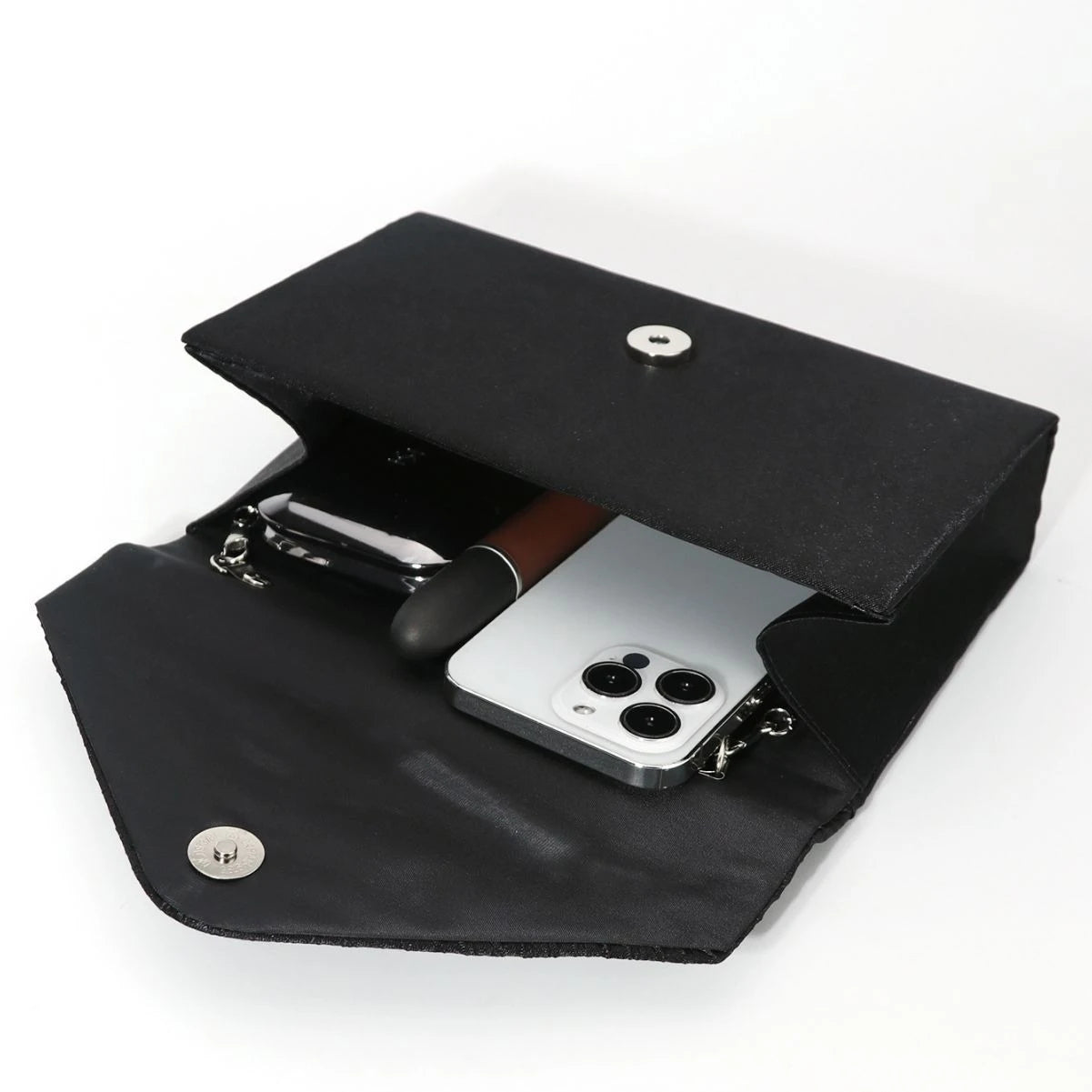 Ladies' Single-shoulder Dinner Bag  Evening Dress Bag Flip Cover Colored Diamond Embossed Clutch Bag  Fashionable Evening Dress