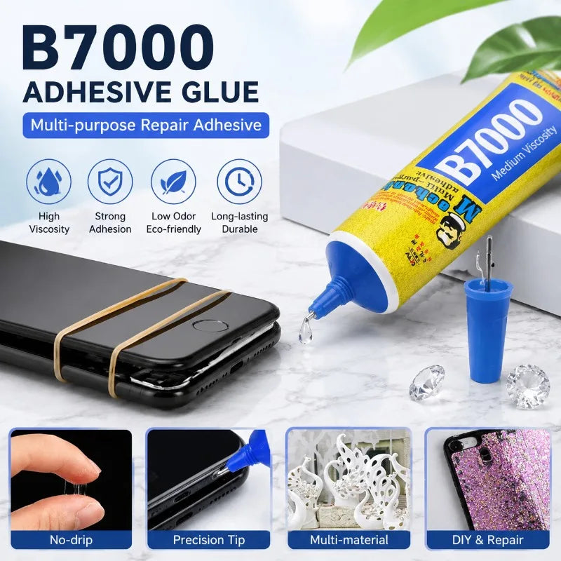 Mechanic B7000 Multi-purpose Transparent Adhesive Glue 15ml Medium Viscosity for Phone Screen Repair Jewelry Crafts