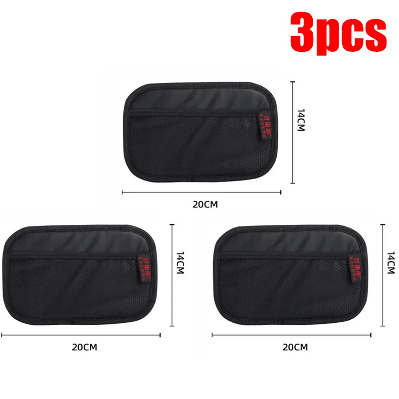 1-4pcs Car storage net bag, multi-functional storage net bag, car interior organizer, mobile phone key storage