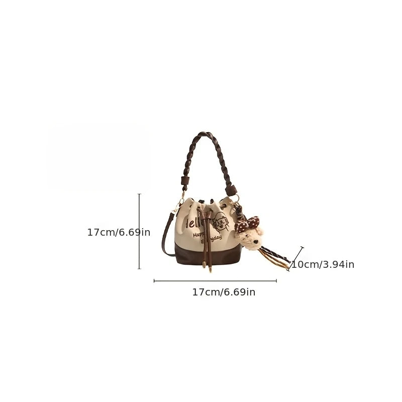 2026 New Arrival Women's Bag in Color Blocking Design - Trendy Retro Style, Versatile, Casual, Minimalist, Handheld & Crossbody