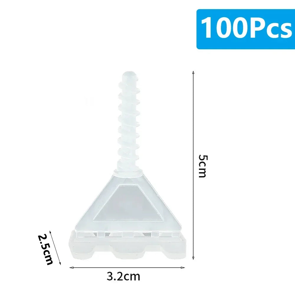 50-800Pcs Spiral Ceramic Tile Leveling System Clips Spacers Straps Wadge for Tile Laying Wall Floor Fixing Construction Tools