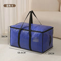 Clear Heavy Duty Moving Bags Extra Large Storage Totes With Zippers And Handles Translucent Clothes Blanket Closet Organizer
