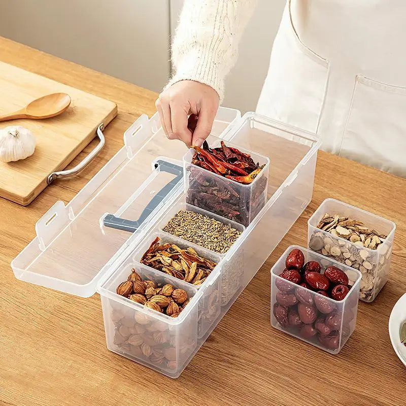 New-1Pcs Large Capacity Thickened Plastic Hardware Tool Storage Box With Handle Tool Organizer Box Transparent Handheld Toolbox