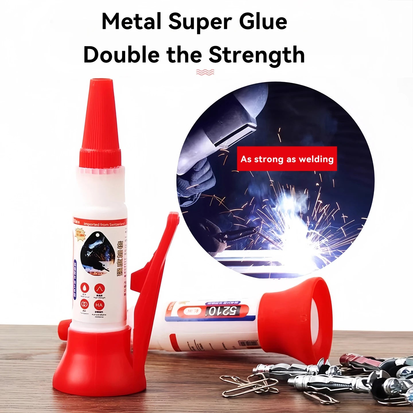 New Super Strong General-Purpose Fast-Drying Adhesive, Multi-Functional Oil-Based Glue for Welding Metal, Bonding Wood and Plast