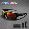 COOLMEN New Unisex Polarized Sports Sunglasses UV400 Anti‑Glare Outdoor Driving Cycling Fishing Running Fashion Eyewear YZ41