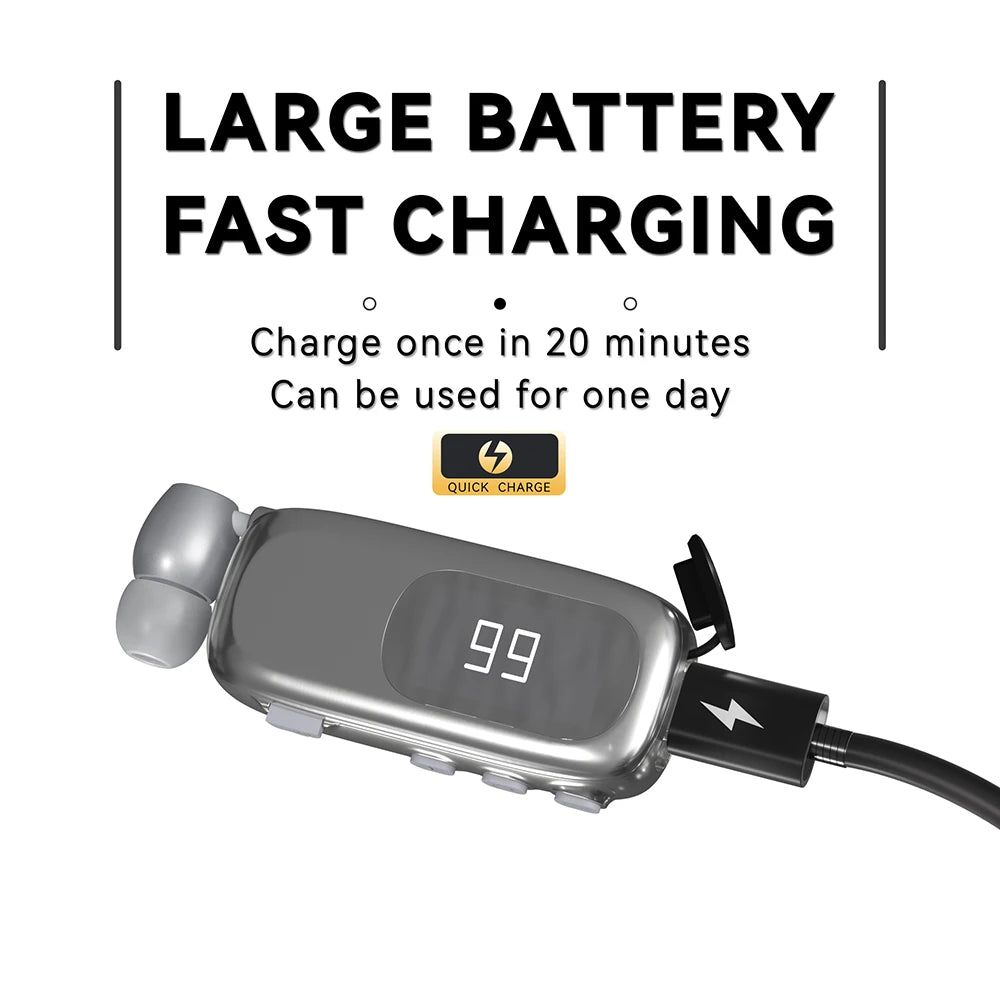NEW K75 Wireless Bluetooth headphones Noice Cancelling ultra-long battery time Caller number voice Earphone hands-free with wire