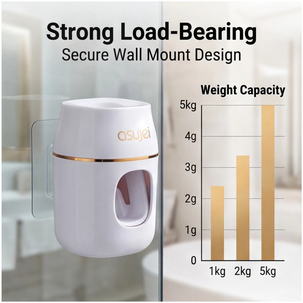 1pc Automatic Toothpaste Refill Rack – Squeezer & Storage Dispenser for Bathroom Organization
