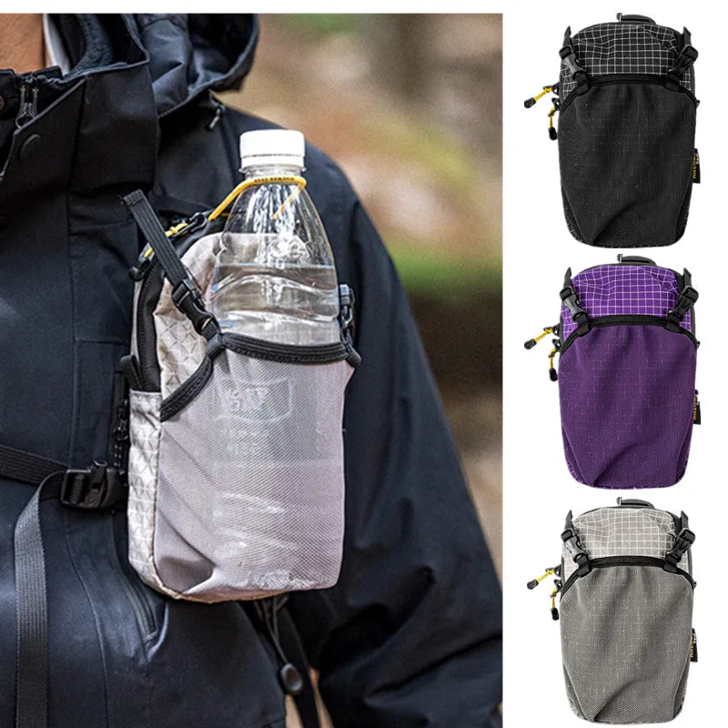 Outdoor Sports Waist Bag Mobile Phone Bag Tactical Hanging Pack for Backpack Expansion Shoulder Bags Lightweight Hiking Gear