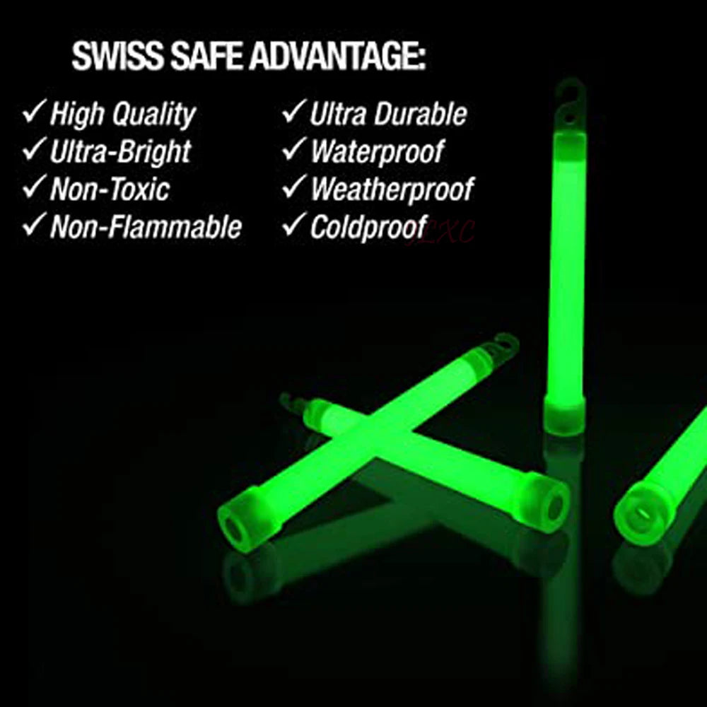 10pcs 6Inch Glow Stick Chemical Light Stick Industrial Grade Glow Sticks Colorful Party Club Camping Christmas Chemical Lights