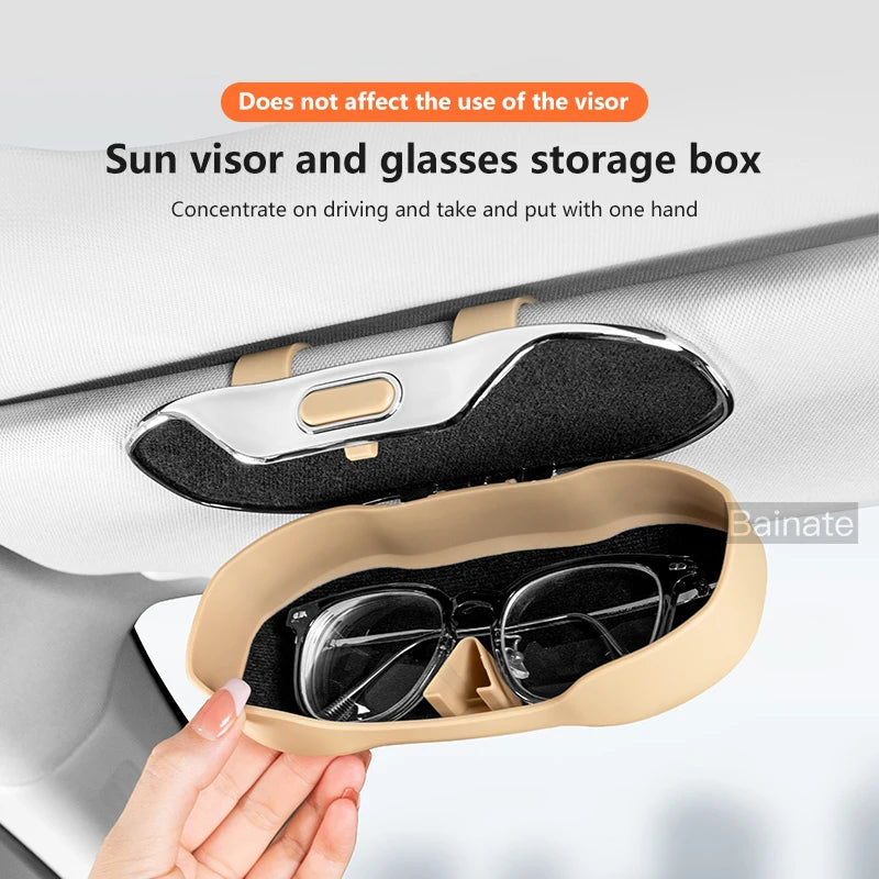 Car Glasses Box Sun Visor Glasses Holder For Changan Deepal S07 S7 SL03 2023 2024 2025 2026 Shock-proof Eyeglasses Storage Case