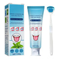 Tongue Cleaning Gel Set Effective Tongue Cleaner Gel Orals Cleaner Set Mint Tongue Scraper & Scrubber Effective Mouth Odor