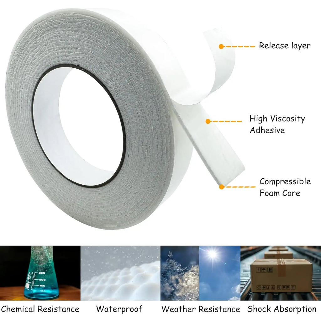 Super Strong Double-side Adhesive Tape 10mm-100mm Width Foam Self Adhesive Pad for Mounting And Fixing Sticky Self Adhesive Tape