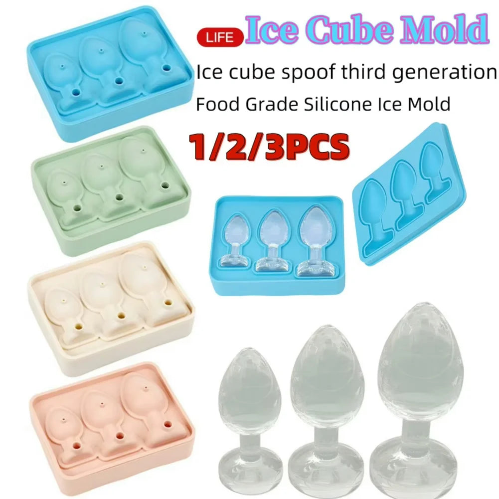 Silicone Prank Ice Cube Mold Tray Fun Shape Ice Cube Molds Novelty Ice Cube Trays for Ice Chilling Whiskey Cocktails