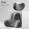 2024 Memory Foam Car Neck Pillow Protective Lumbar Back Support Breathable Car Headrest Cushion Relieve Stress Car Seat Pillow